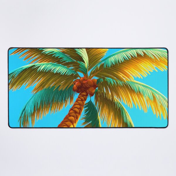 Item preview, Fantasy Tropical Palm Tree With Coconuts Colorful Art designed and sold by DEC02.