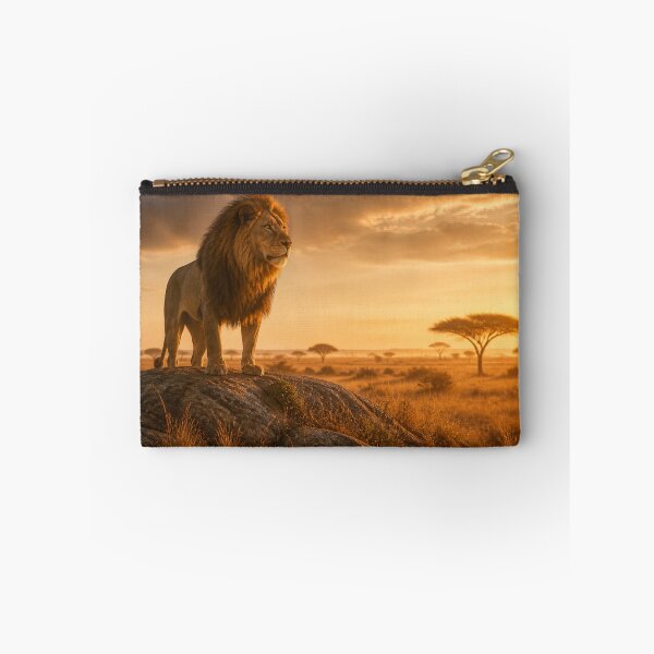 Item preview, Majestic Lion In African Savanna – Sunset Wildlife Landscape designed and sold by SVox.
