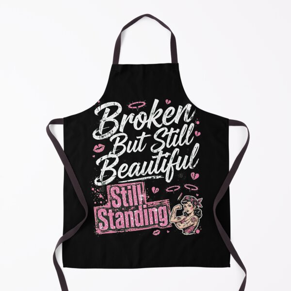 Item preview, Broken But Still Beautiful Typography Pin Up Girl designed and sold by CurrentPhase.
