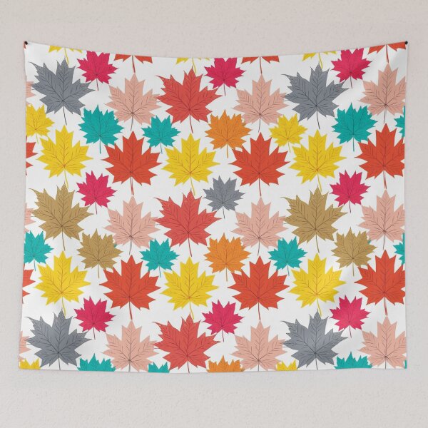 Item preview, Colorful Autumn Leaves Seamless Pattern designed and sold by MargaretPolanco.