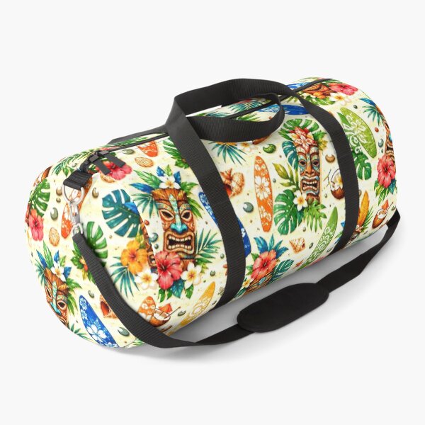 Item preview, Tropical Tiki Pattern With Palm Leaves, Hyacinths, Surfboards designed and sold by DEC02.