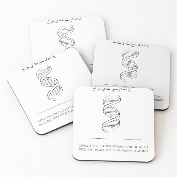 Item preview, Prophetic Creation Hadith DNA Graphic Art - Minimalist Islamic Biology Poster designed and sold by SakinahArt.