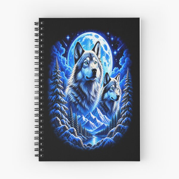 Item preview, Arctic Wolves Under the Moon – Guardians of the Winter Wild designed and sold by TroviTutto.