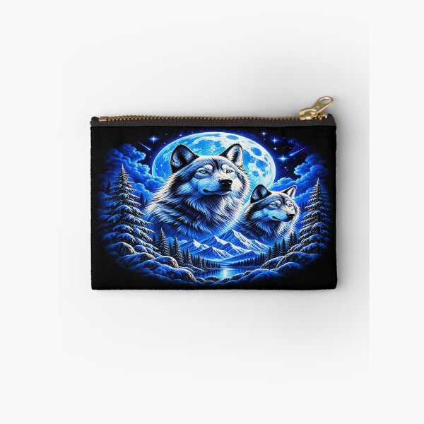 Item preview, Arctic Wolves Under the Moon – Guardians of the Winter Wild designed and sold by TroviTutto.