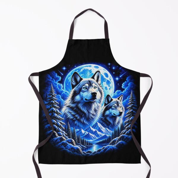 Item preview, Arctic Wolves Under the Moon – Guardians of the Winter Wild designed and sold by TroviTutto.