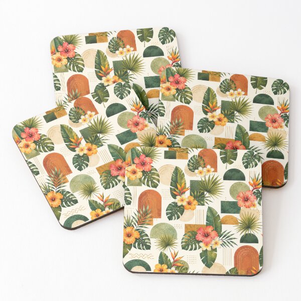 Item preview, Summer Tropical Flowers And Palm Leaves Modern Designs designed and sold by DEC02.