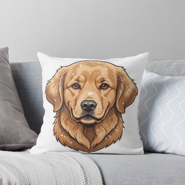 Item preview, Golden Retriever Face Portrait Winter Holiday Style – Golden retriever mom gift designed and sold by michallechowicz.