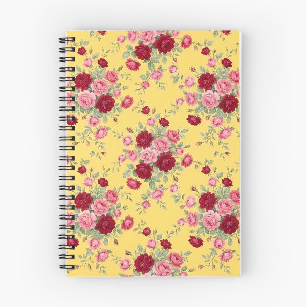 Item preview, Red and Pink Roses on Yellow Pattern designed and sold by Lasofficial.