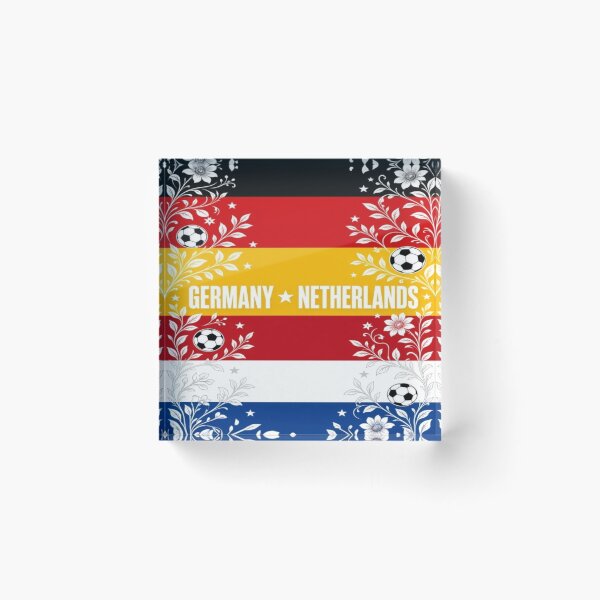 Item preview, Germany vs netherlands minimalist football match poster  designed and sold by Nexus Space.