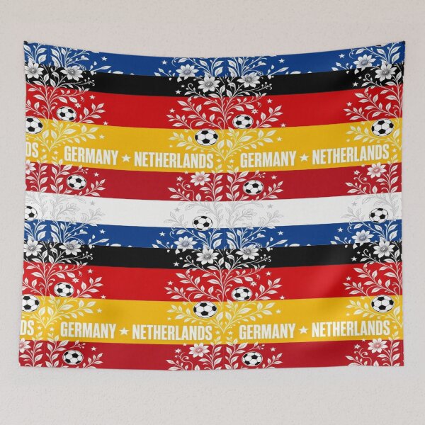 Item preview, Germany vs netherlands minimalist football match poster designed and sold by Nexus Space.