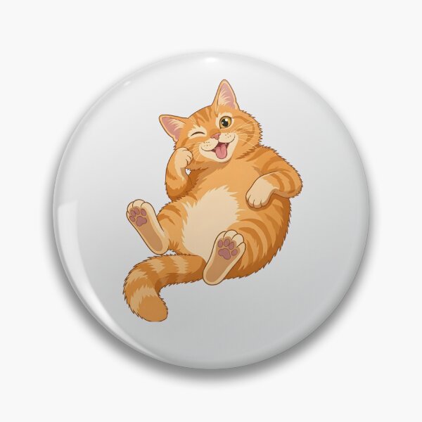 Item preview, Cute Orange Cat Funny Relaxing Pose designed and sold by naragon4289.