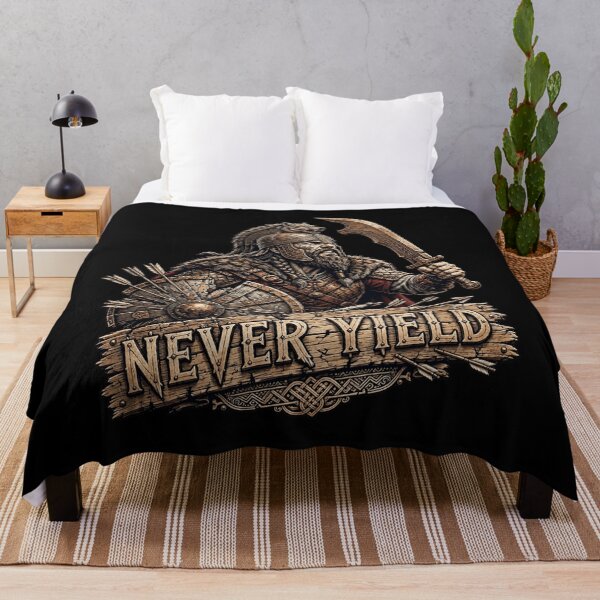 Item preview, Never Yield Warrior Shirt, Ancient Warrior T-Shirt, Battle Warrior Gift, Medieval Warrior Apparel, Viking Warrior Shirt, Spartan Warrior Gift, War Art, Warrior Spirit designed and sold by Typologystudios.