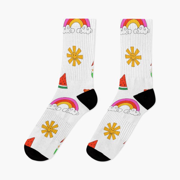 Item preview, Summer Surfboards, Beach Balls, Rainbows, And Fruit Pattern designed and sold by DEC02.