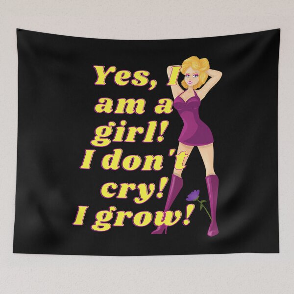 Item preview, Yes I Am A Girl designed and sold by MilltownPrints.