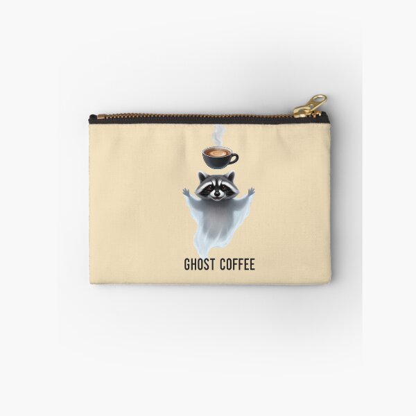 Item preview, Ghost coffee - Raccoon with spooky coffee designed and sold by ParadoxParadox.