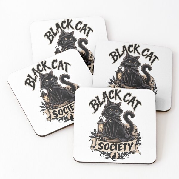 Item preview, black cat society designed and sold by Leo Bennett.