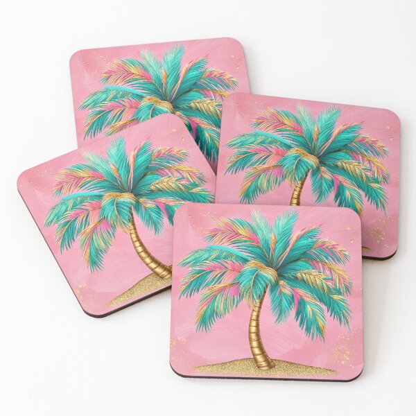 Item preview, Summer Fantasy Pink And Golden Palm Tree Design  designed and sold by DEC02.