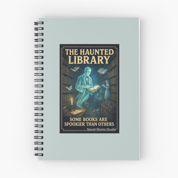 Item preview, The Haunted Library – Some Books Are Spookier Than Others designed and sold by Novel Works Studio.