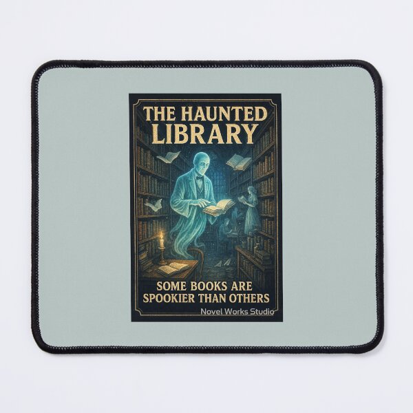 Item preview, The Haunted Library – Some Books Are Spookier Than Others designed and sold by Novel Works Studio.