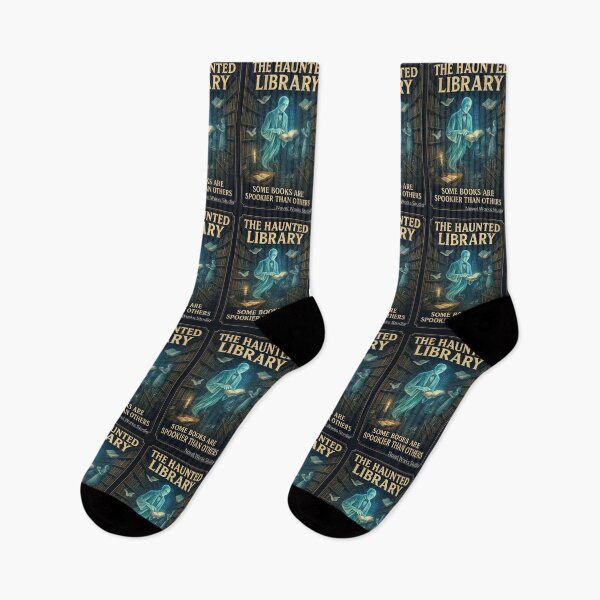 Item preview, The Haunted Library – Some Books Are Spookier Than Others designed and sold by Novel Works Studio.
