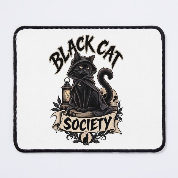 Item preview, black cat society designed and sold by Leo Bennett.