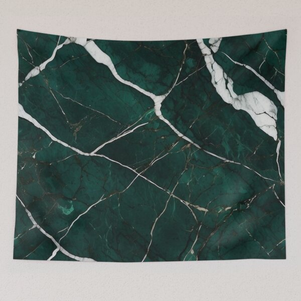 Item preview, Emerald Green and white Marble designed and sold by ZedColors.
