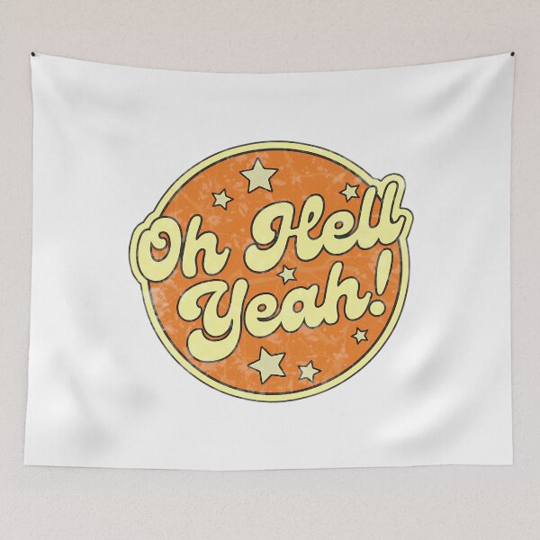 Item preview, Oh Hell Yeah - Vintage Retro Aesthetic designed and sold by MilltownPrints.
