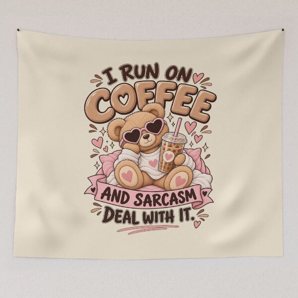Item preview, I run of coffee and sarcasm. Deal with it designed and sold by ic0tats.