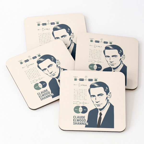 Item preview, Claude Shannon designed and sold by Sarcastic designs.