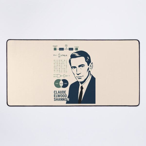 Item preview, Claude Shannon designed and sold by Sarcastic designs.