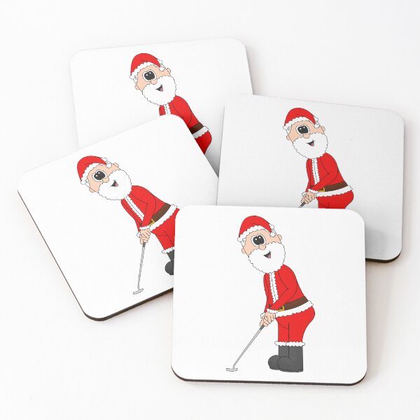 Item preview, Santa Playing Golf (Putter), Golfer Christmas Funny designed and sold by doodlerob.