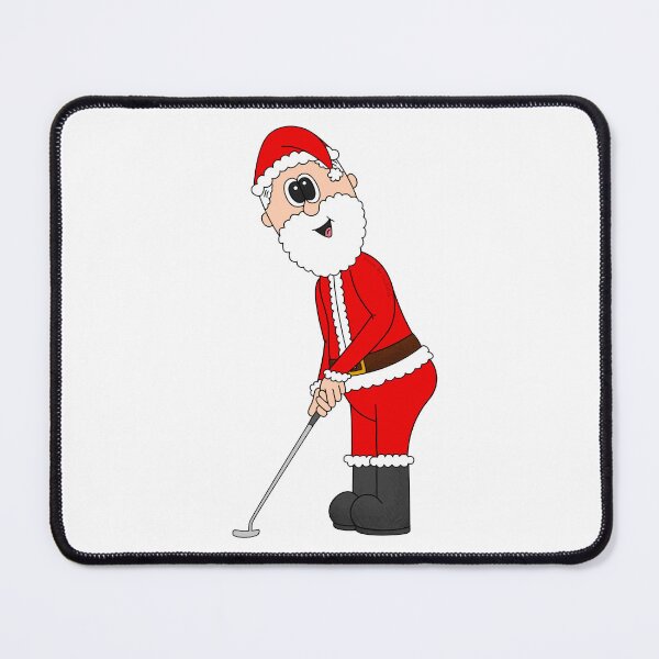 Item preview, Santa Playing Golf (Putter), Golfer Christmas Funny designed and sold by doodlerob.