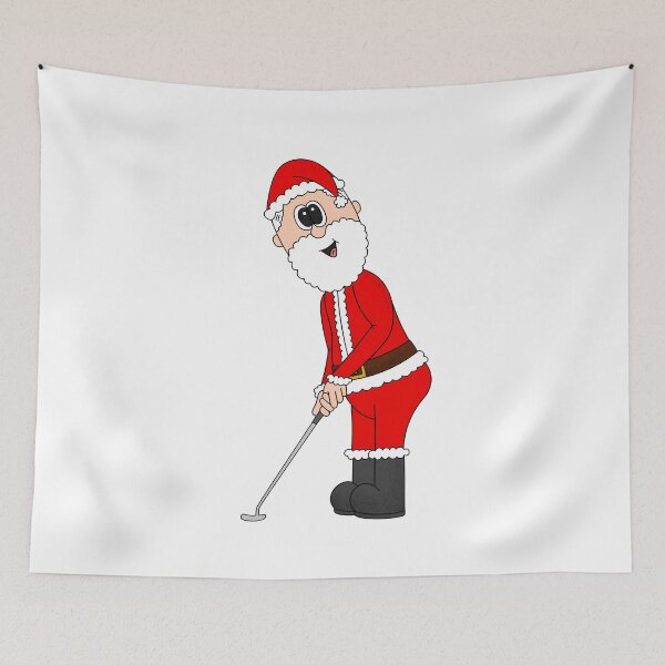 Artikelvorschau, Weihnachtsmann spielt Golf (Putter), lustiger Golfer an Weihnachten entworfen und verkauft von doodlerob.