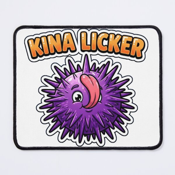 Item preview, NZ Kina Licker Cartoon with Purple Sea Urchin designed and sold by kiwiartyfarty.