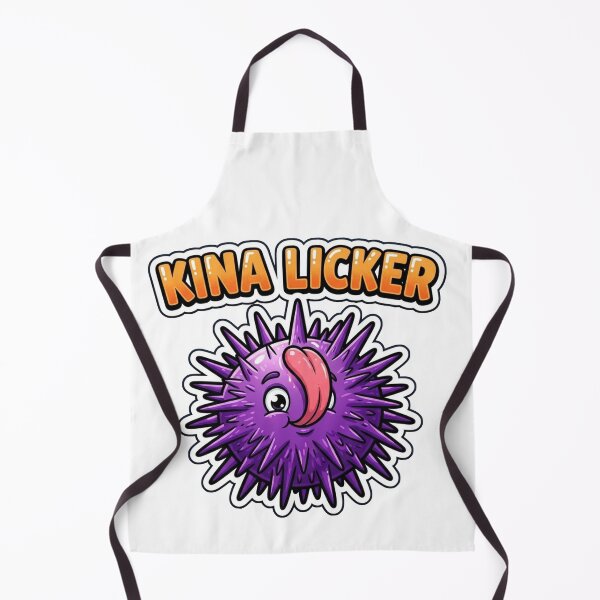 Item preview, NZ Kina Licker Cartoon with Purple Sea Urchin designed and sold by kiwiartyfarty.