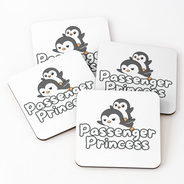 Item preview, Passenger Princess – Cute Penguin Riding Shotgun Humor designed and sold by yodaddydesigns.