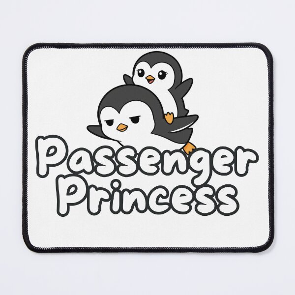 Item preview, Passenger Princess – Cute Penguin Riding Shotgun Humor designed and sold by yodaddydesigns.