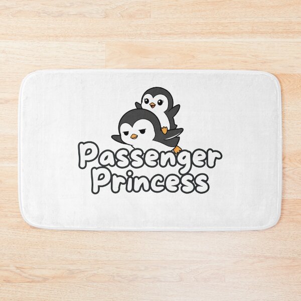 Item preview, Passenger Princess – Cute Penguin Riding Shotgun Humor designed and sold by yodaddydesigns.