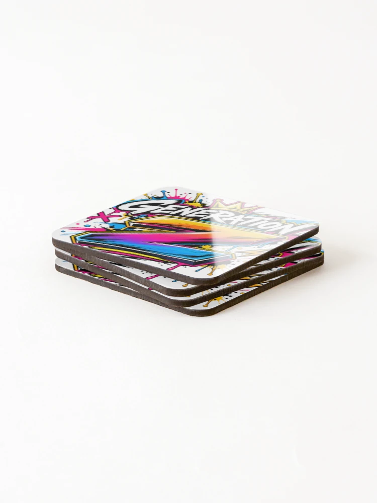 Thumbnail 4 of 5, Coasters (Set of 4), Generation Z designed and sold by Sais piko .