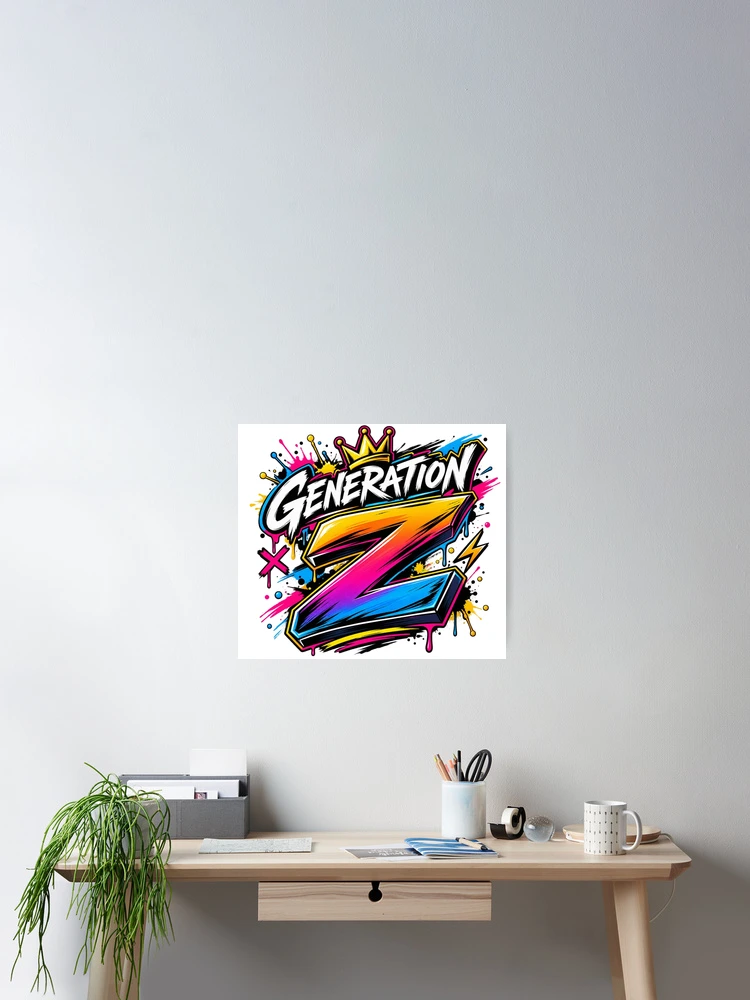 Thumbnail 2 of 3, Poster, Generation Z designed and sold by Sais piko .