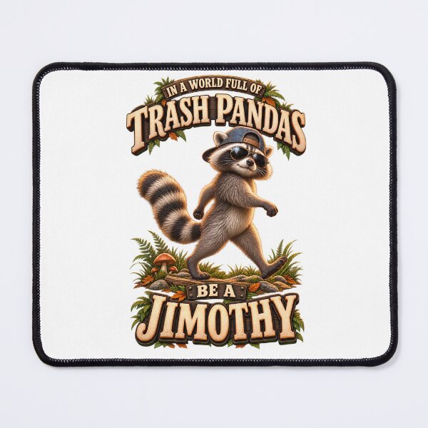 Item preview, Be A Jimothy Raccoon T-Shirt, In A World Full Of Trash Pandas Funny Raccoon Lover Gift, Vintage Meme Graphic Tee designed and sold by OUICHA.