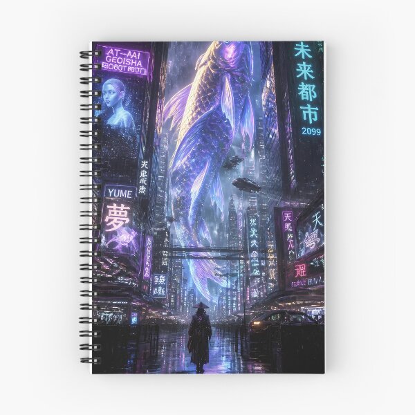 Item preview, Surreal Cyberpunk Tokyo Cityscape Neon Violet Koi Fish Phone Case Design designed and sold by VisualVerseLab.