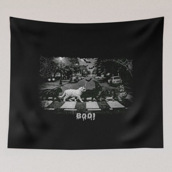 Item preview, Halloween Cats on Abbey Road Crossing designed and sold by Nacho Average Designs.
