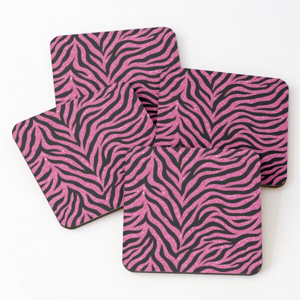 Item preview, Pink glitter zebra pattern with black designed and sold by angel-cat-22.