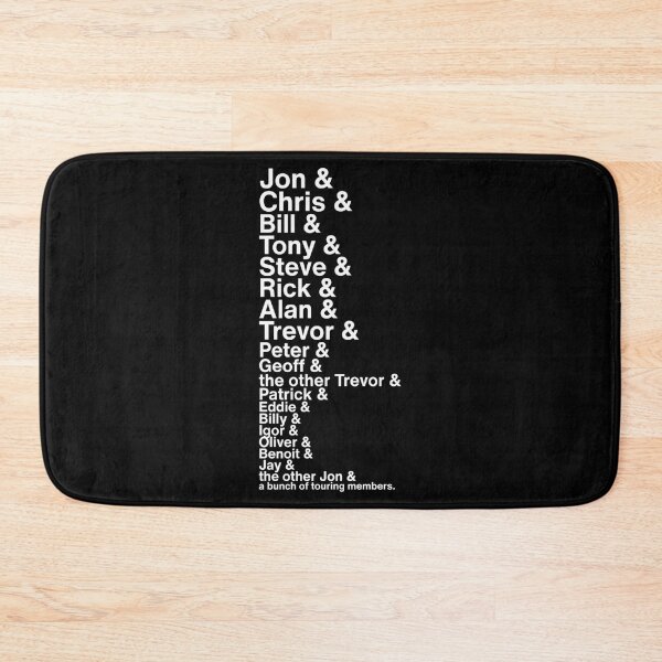 Item preview, Yes Band Members Ampersand List designed and sold by MilltownPrints.