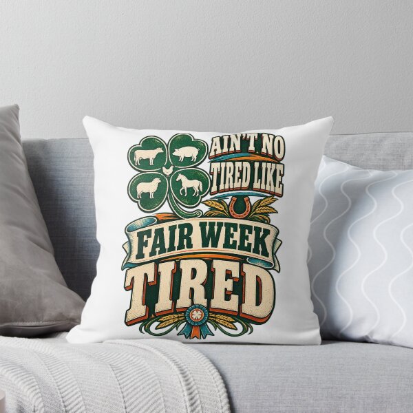 Item preview, Ain’t No Tired Like Fair Week Tired T-Shirt, Funny County Fair Life Gift, Farm Show Country Life Graphic Tee designed and sold by OUICHA.