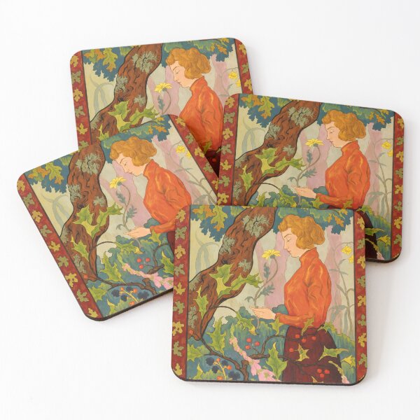 Item preview, Art Nouveau Wall Art, Vintage Woman in Nature Print, Paul Ranson Decorative Art designed and sold by RickE.