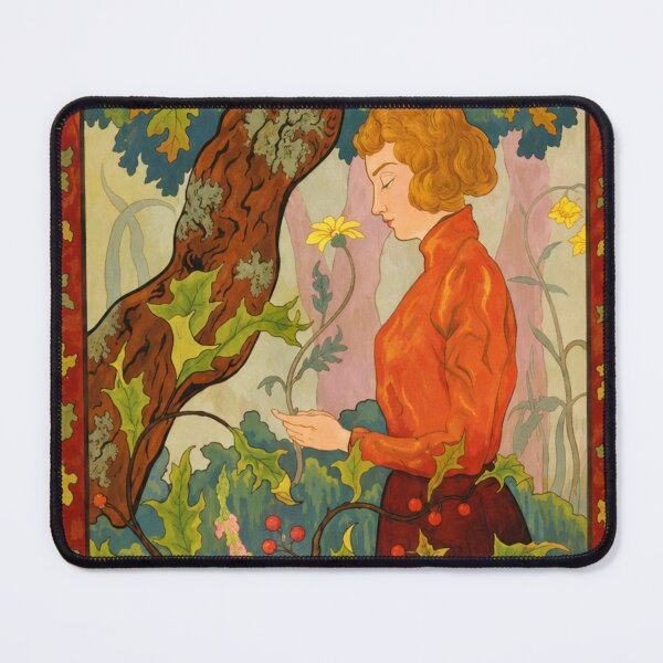 Item preview, Art Nouveau Wall Art, Vintage Woman in Nature Print, Paul Ranson Decorative Art designed and sold by RickE.