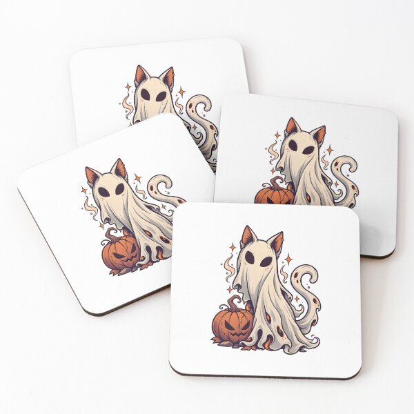 Item preview, Ghost Cat Ember designed and sold by LuveraxArt.