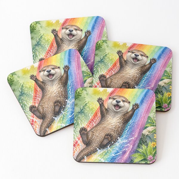 Item preview, Cute Otter Summer Water Adventure designed and sold by naragon4289.
